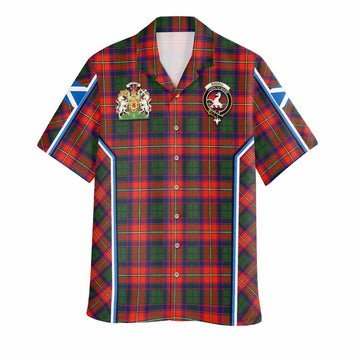 Riddell Tartan Crest Hawaiian Shirt Scotland Coat of Arm Flag Style - Tartan Vibes Clothing