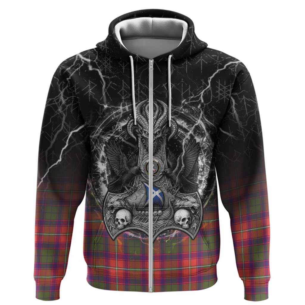 Riddell Tartan Crest Hoodie Celtic Odin's Raven Legacy