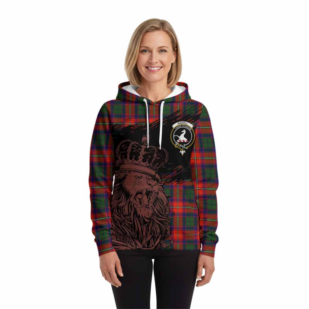 Riddell Tartan Crest Hoodie Crowned Lion Heritage Style