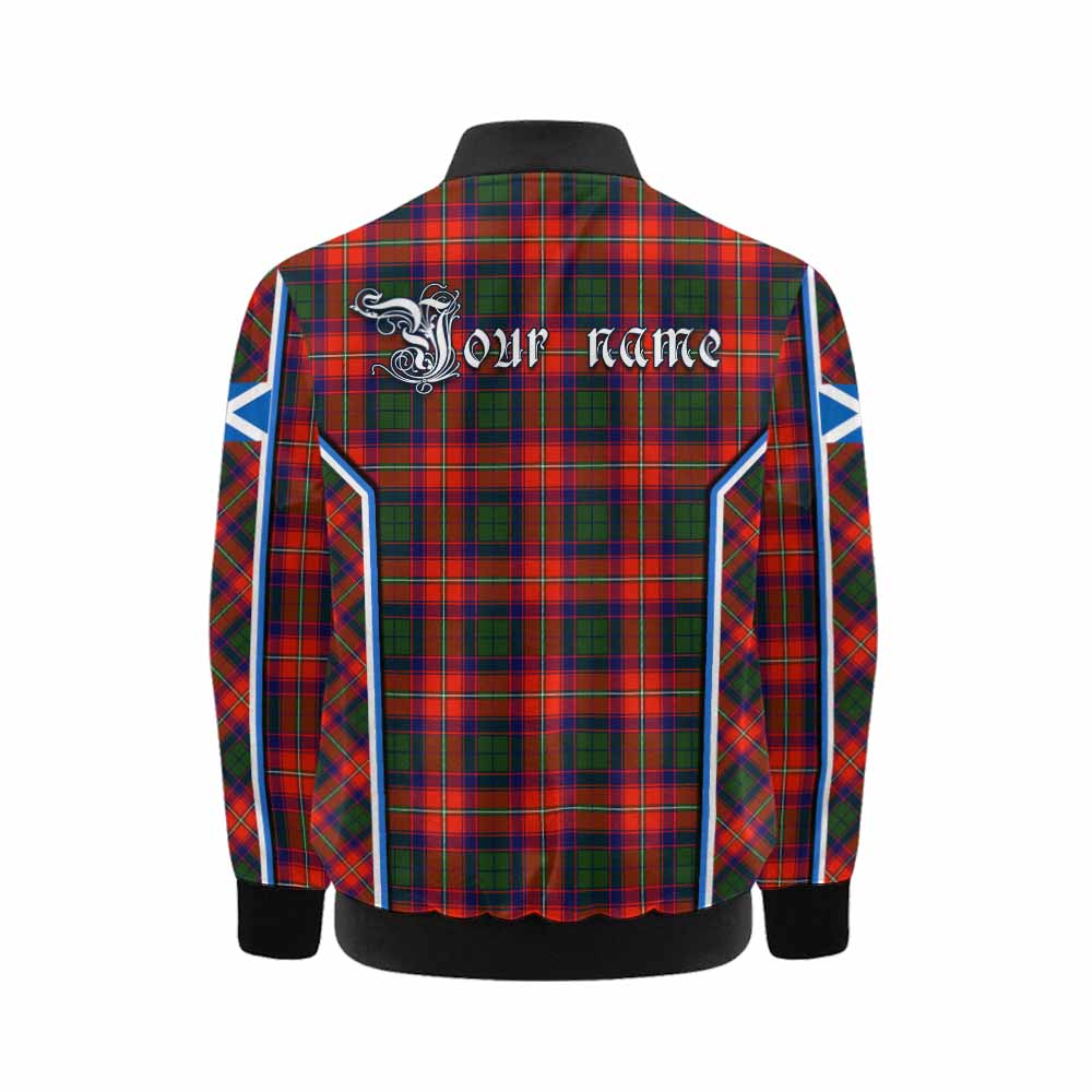 Riddell Tartan Crest Kid Bomber Jacket Scotland Coat of Arm Flag Style - Tartan Vibes Clothing