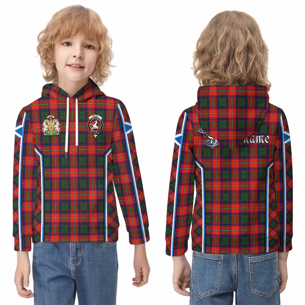 Riddell Tartan Crest Kid Hoodie Scotland Coat of Arm Flag Style - Tartan Vibes Clothing