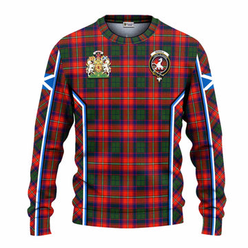 Riddell Tartan Crest Knitted Sweater Scotland Coat of Arm Flag Style - Tartan Vibes Clothing