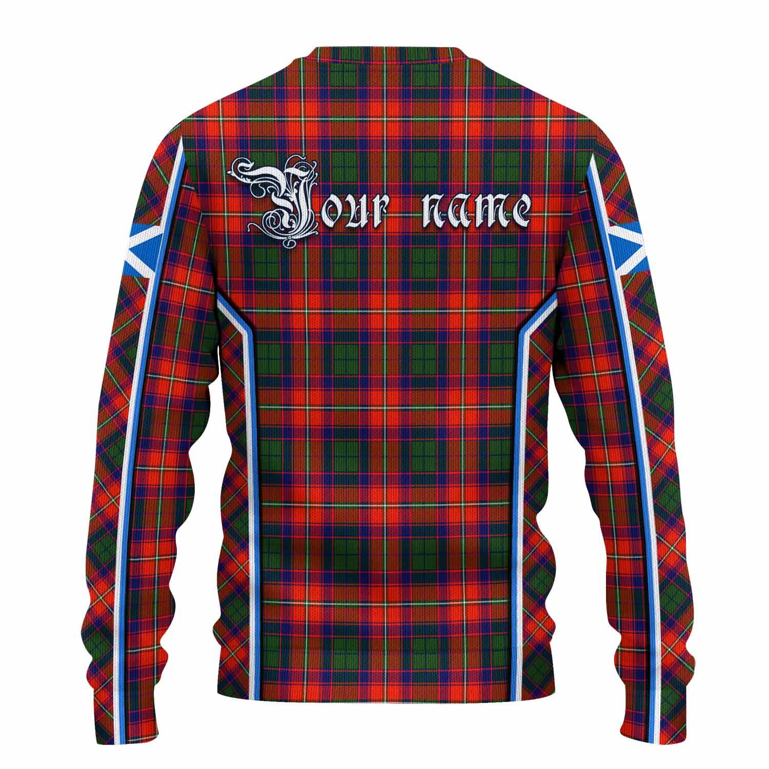 Riddell Tartan Crest Knitted Sweater Scotland Coat of Arm Flag Style - Tartan Vibes Clothing