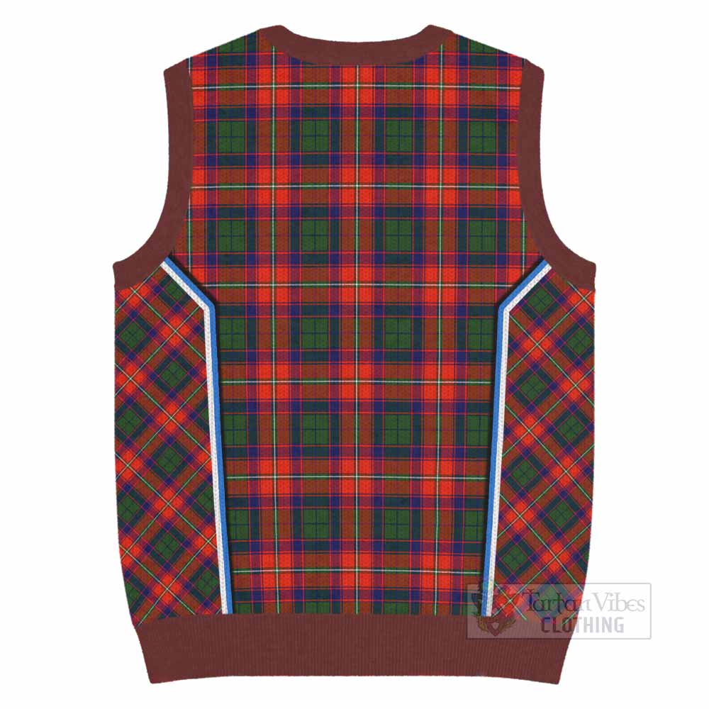 Riddell Tartan Crest Knitted V-Neck Vest Scotland Coat of Arm Flag Style - Tartan Vibes Clothing