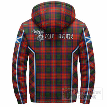 Riddell Tartan Crest Sherpa Hoodie Scotland Coat of Arm Flag Style - Tartan Vibes Clothing