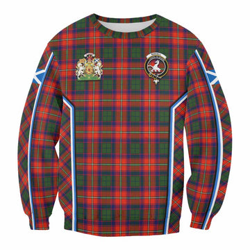 Riddell Tartan Crest Sweatshirt Scotland Coat of Arm Flag Style - Tartan Vibes Clothing