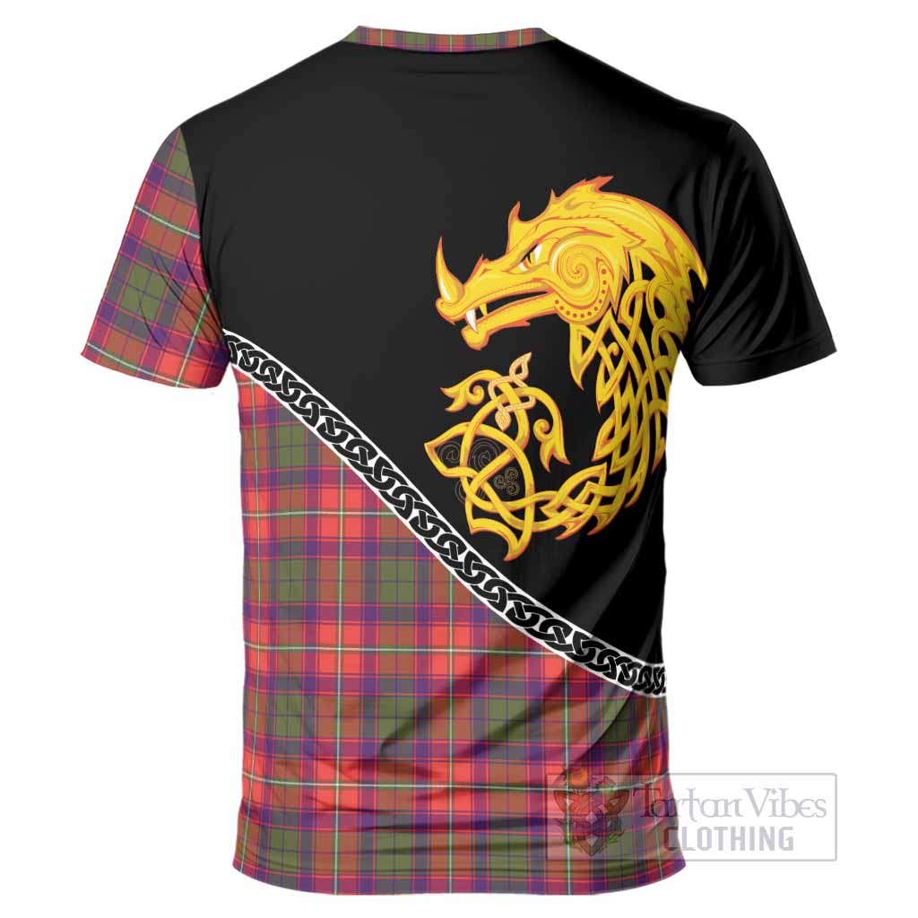 Riddell Tartan Crest T-Shirt Legendary Dragon Knot Half Style