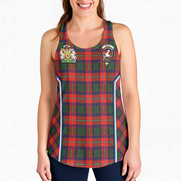 Riddell Tartan Crest Women Racerback Tanks Scotland Coat of Arm Flag Style - Tartan Vibes Clothing