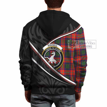 Riddell Tartan Family Crest Hoodie Celtic Scottish Thistle Floral - Tartan Vibes Clothing