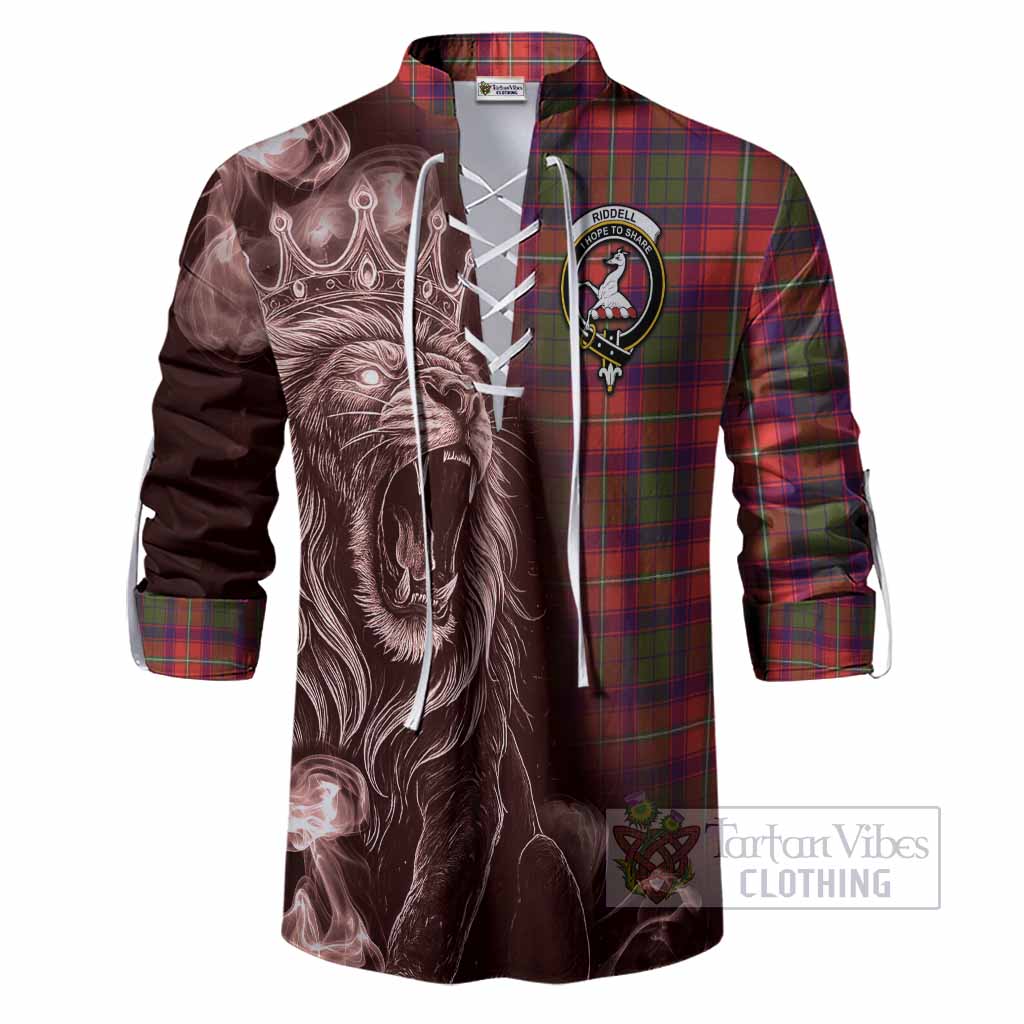 Riddell Tartan Ghillie Shirt Roaring Lion Heritage