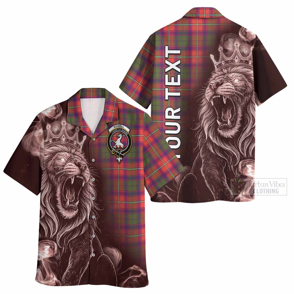 Riddell Tartan Hawaiian Shirt Roaring Lion Heritage