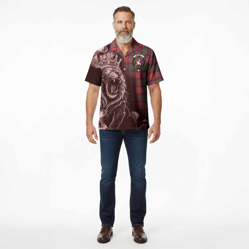 Riddell Tartan Hawaiian Shirt Roaring Lion Heritage