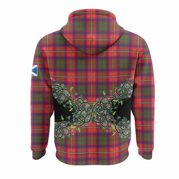 Riddell Tartan Hoodie Thistle Scottish Spirit