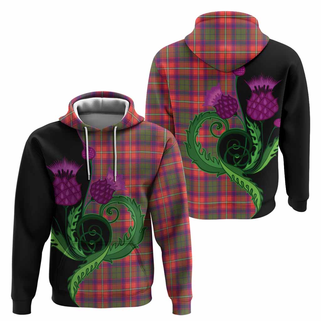 Riddell Tartan Hoodie Traditional Scottish Thistle