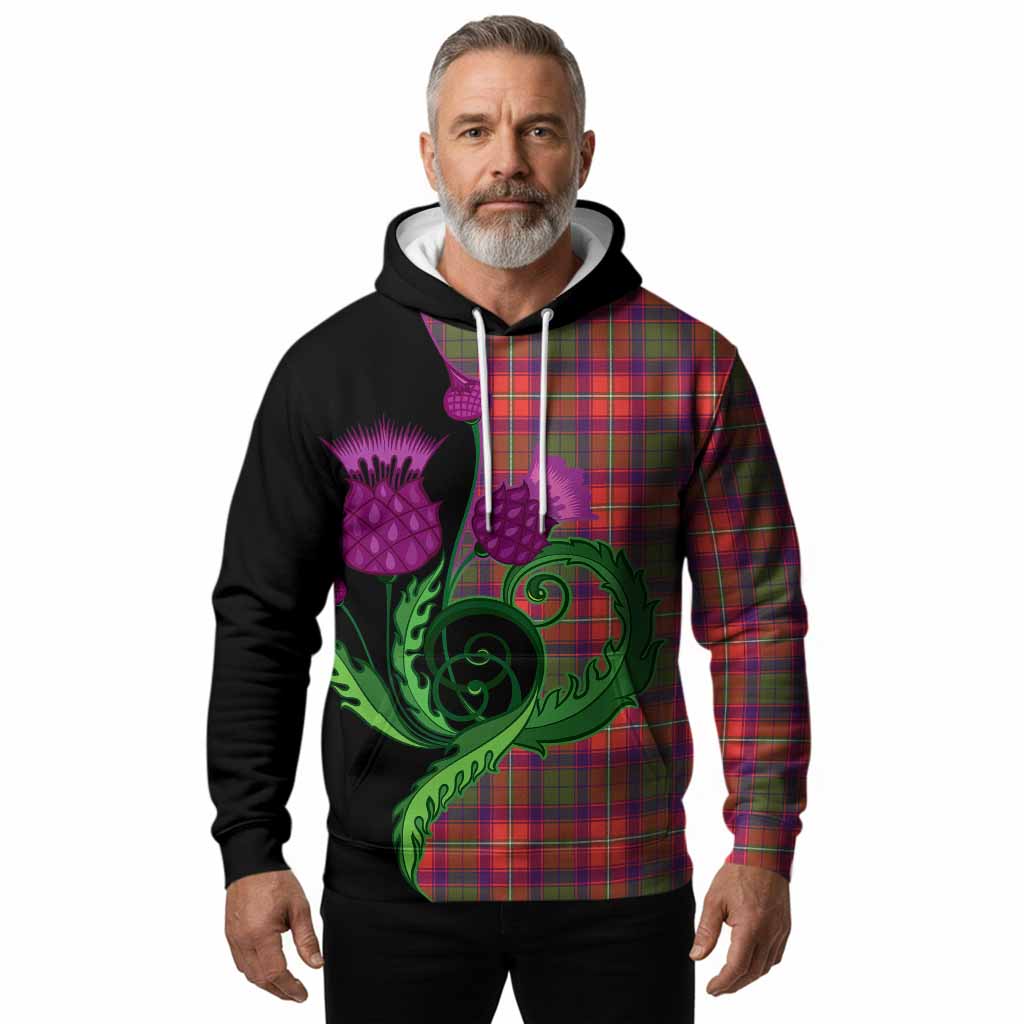 Riddell Tartan Hoodie Traditional Scottish Thistle