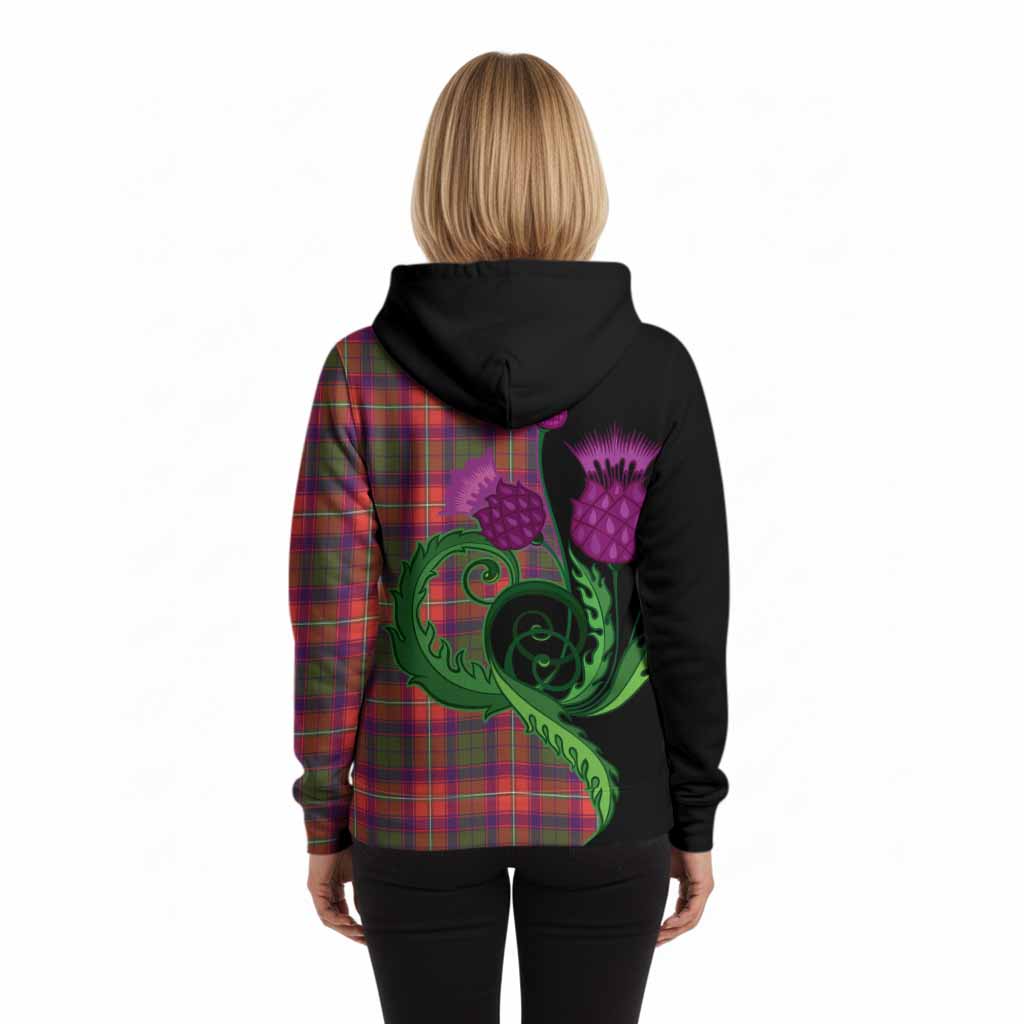 Riddell Tartan Hoodie Traditional Scottish Thistle