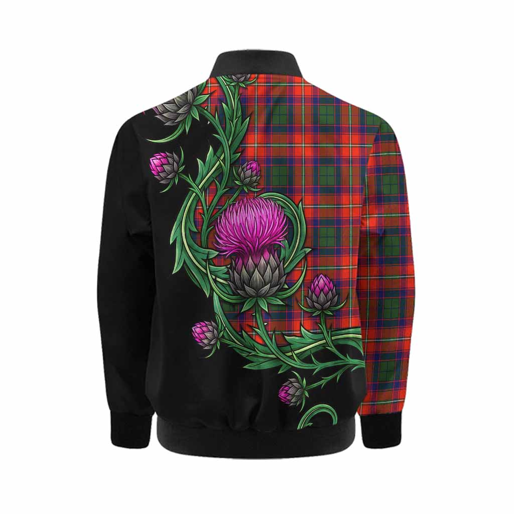 Riddell Tartan Kid Bomber Jacket Resilient Scottish Thistle Kid - Tartan Vibes Clothing