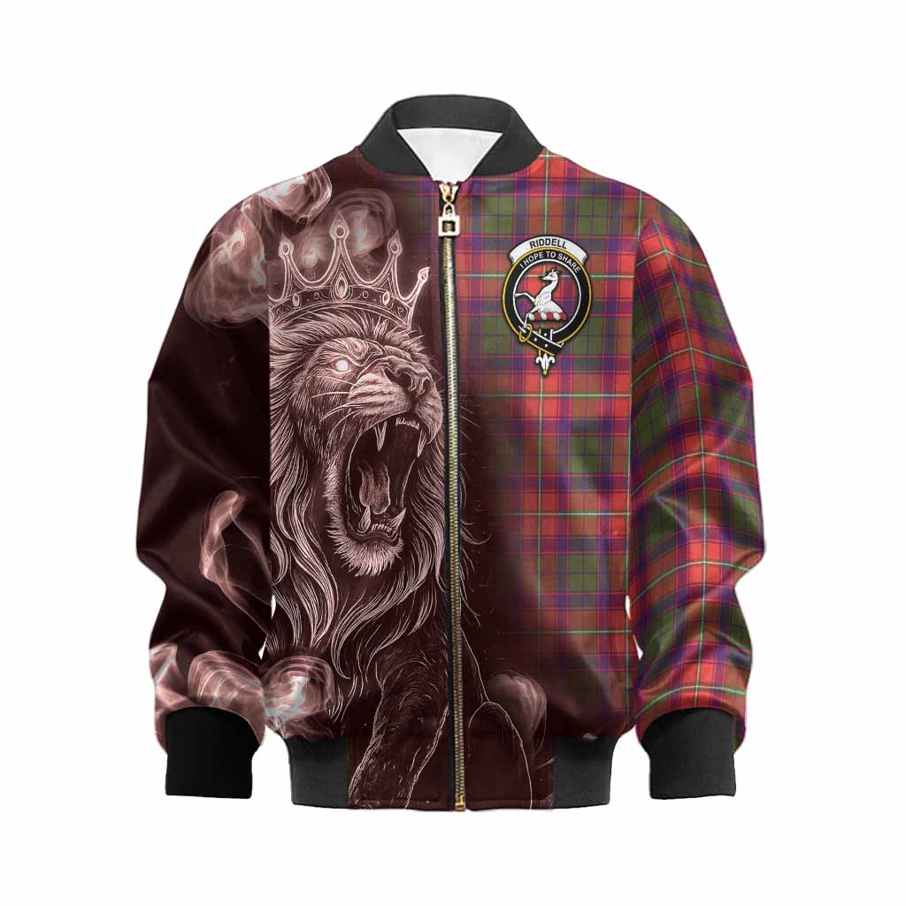 Riddell Tartan Kid Bomber Jacket Roaring Lion Heritage