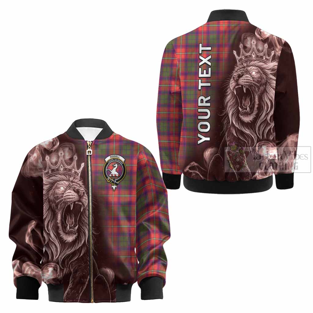 Riddell Tartan Kid Bomber Jacket Roaring Lion Heritage