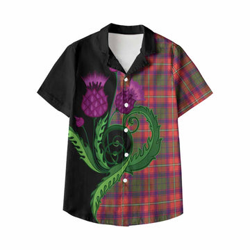 Riddell Tartan Kid Hawaiian Shirt Traditional Scottish Thistle