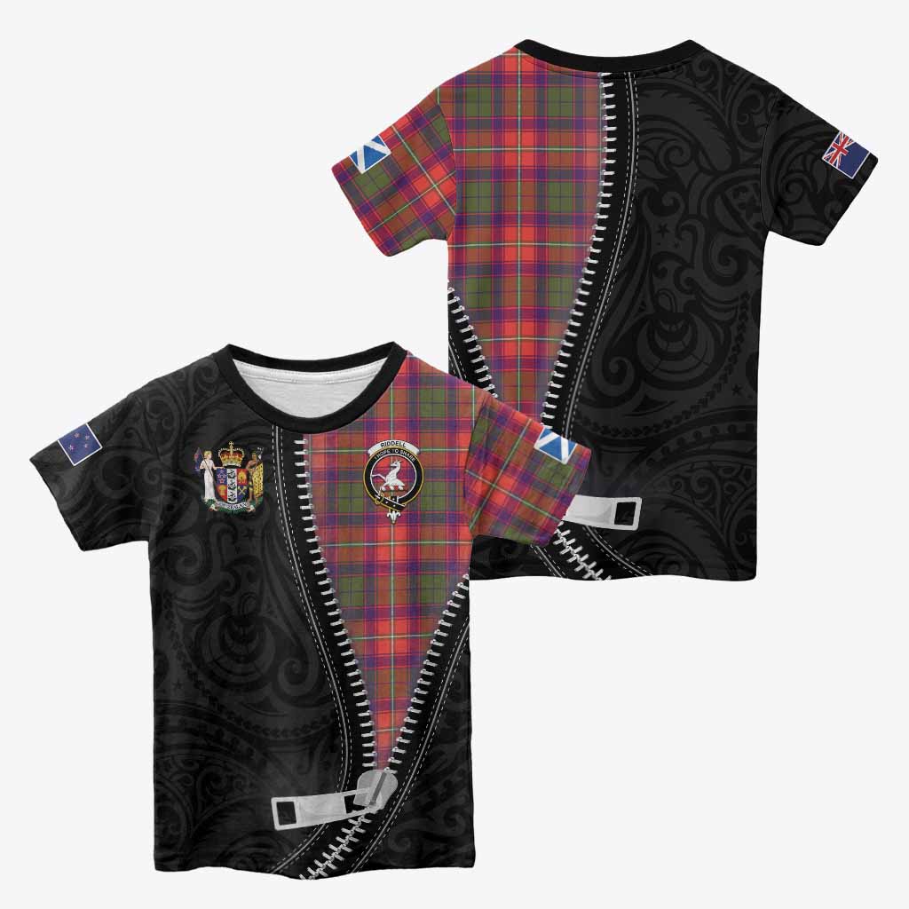 Riddell Tartan Kid T-shirt New Zealand Pattern Unique Zipper Stylized