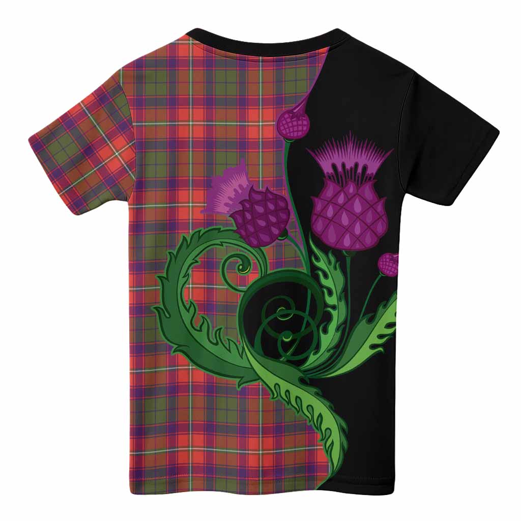 Riddell Tartan Kid T-shirt Traditional Scottish Thistle