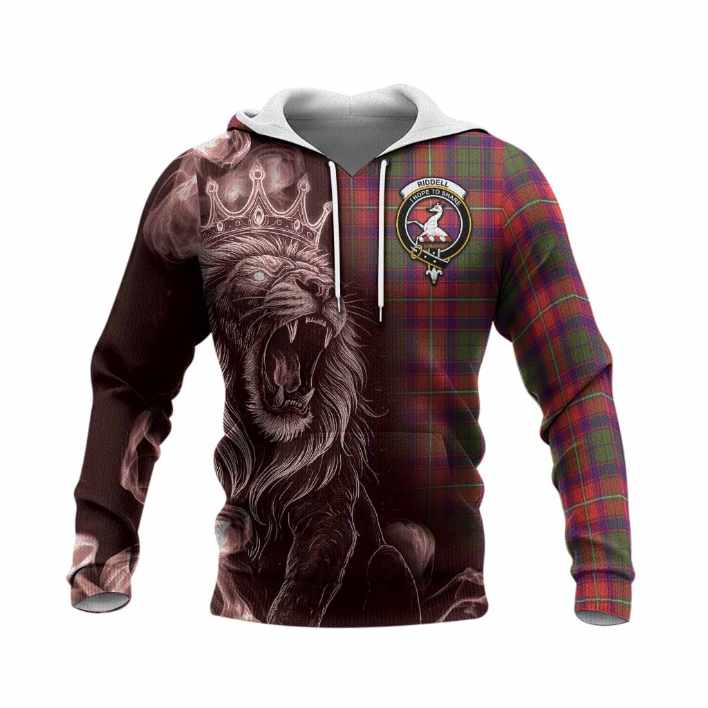 Riddell Tartan Knitted Hoodie Roaring Lion Heritage