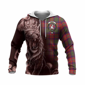 Riddell Tartan Knitted Hoodie Roaring Lion Heritage