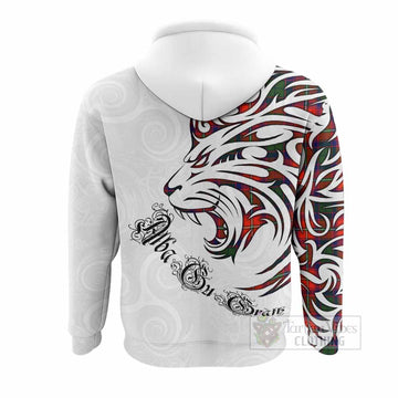 Riddell Tartan Lion Roar Hoodie Alba Gu Brath with Celtic Motifs