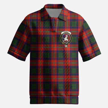Riddell Tartan Men’s Polo Sweater Top with Family Crest