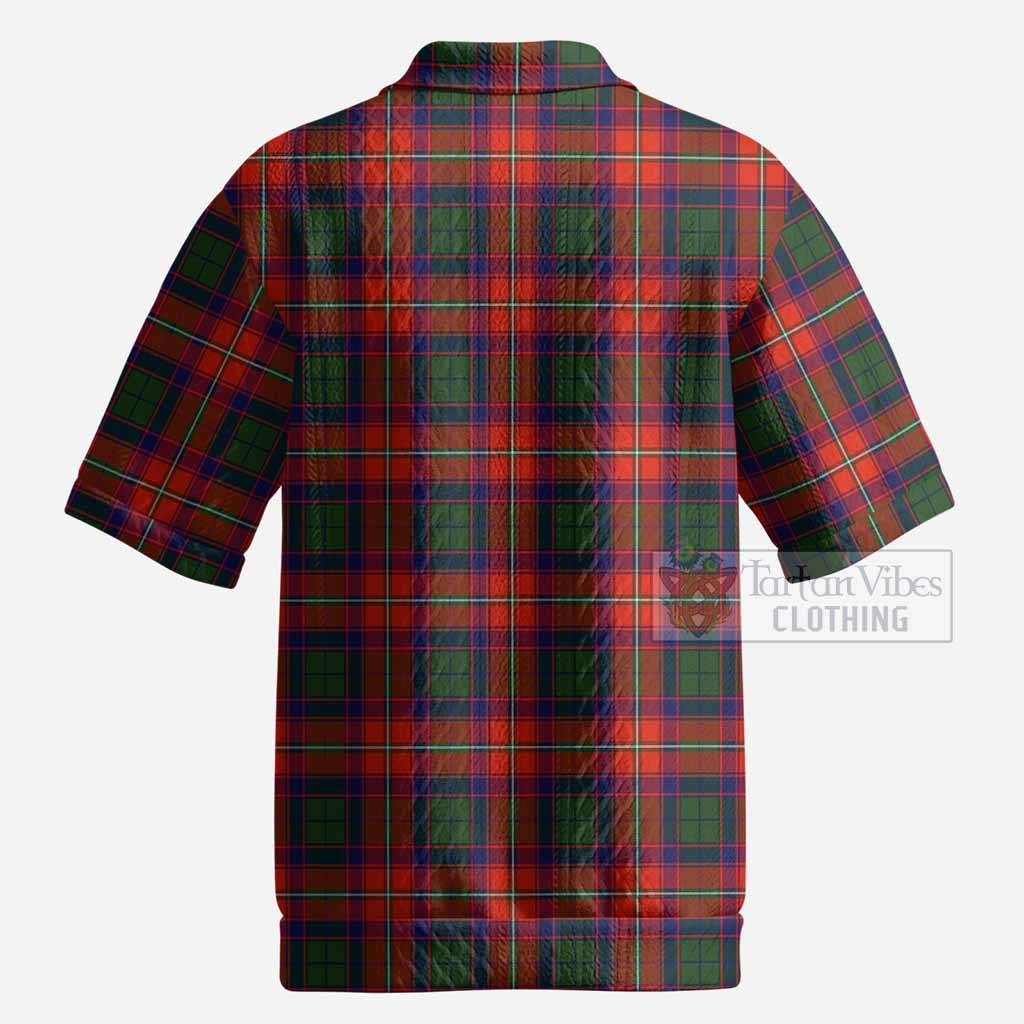 Riddell Tartan Men’s Polo Sweater Top with Family Crest