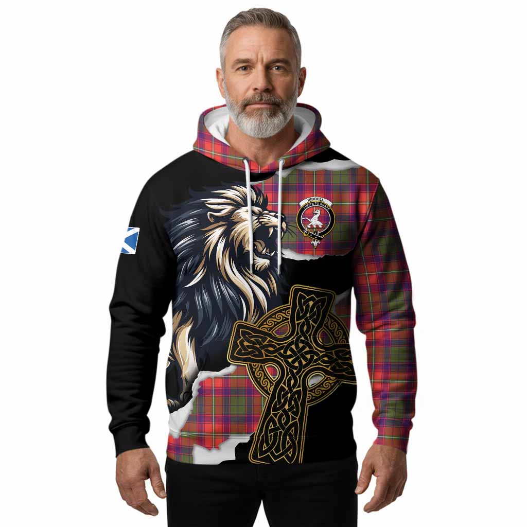 Riddell Tartan Scottish Hoodie Lion Celtic Heritage
