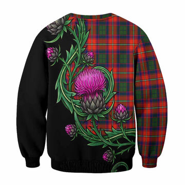 Riddell Tartan Sweatshirt Resilient Scottish Thistle - Tartan Vibes Clothing