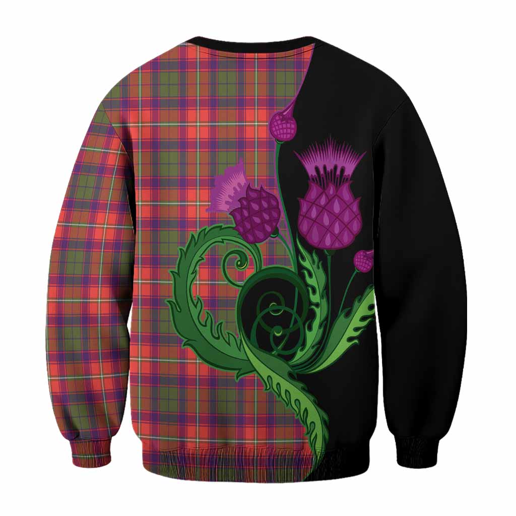 Riddell Tartan Sweatshirt Traditional Scottish Thistle