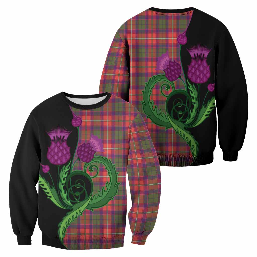 Riddell Tartan Sweatshirt Traditional Scottish Thistle