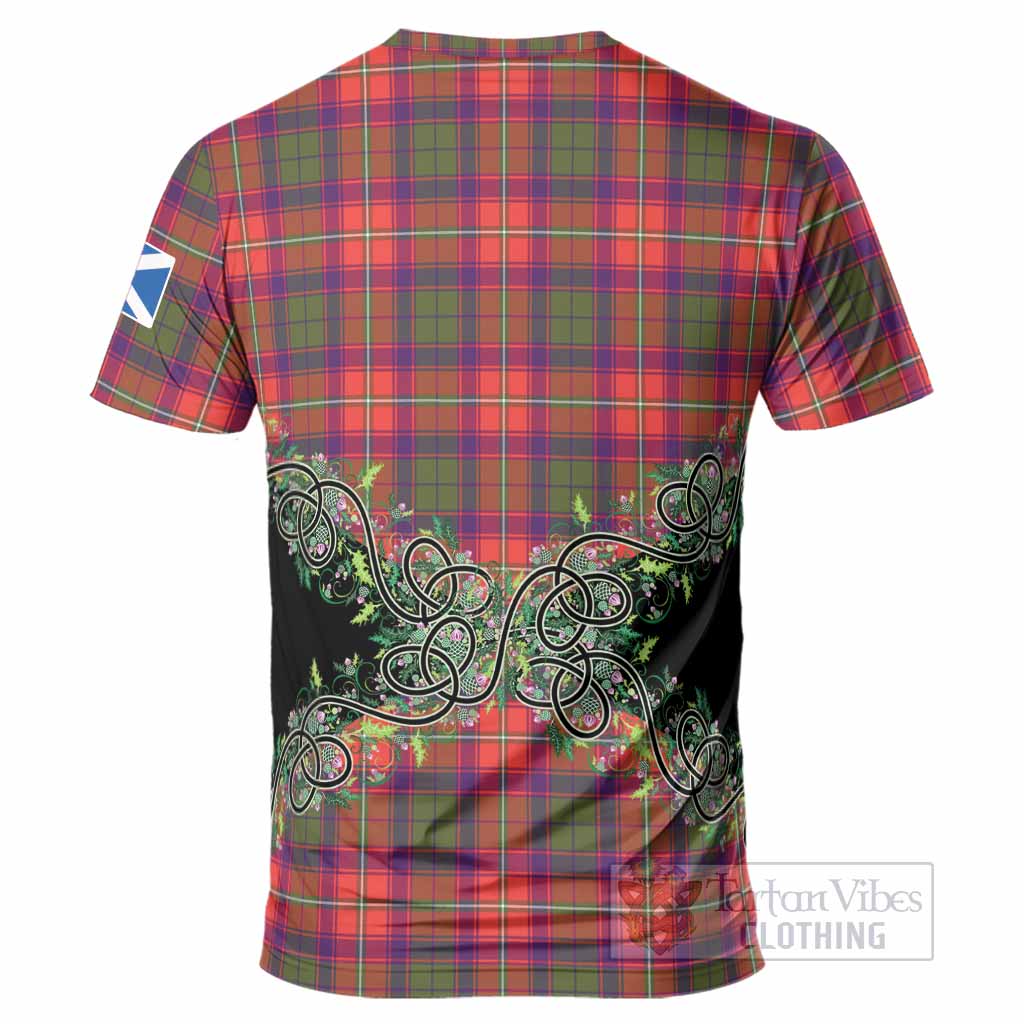 Riddell Tartan T-Shirt Thistle Scottish Spirit
