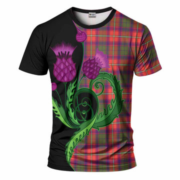 Riddell Tartan T-Shirt Traditional Scottish Thistle