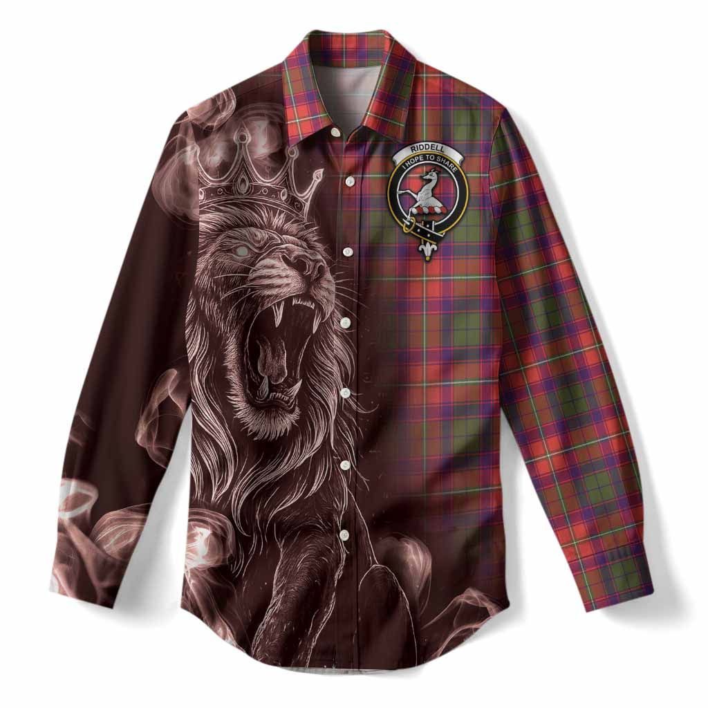 Riddell Tartan Women Casual Shirt Roaring Lion Heritage
