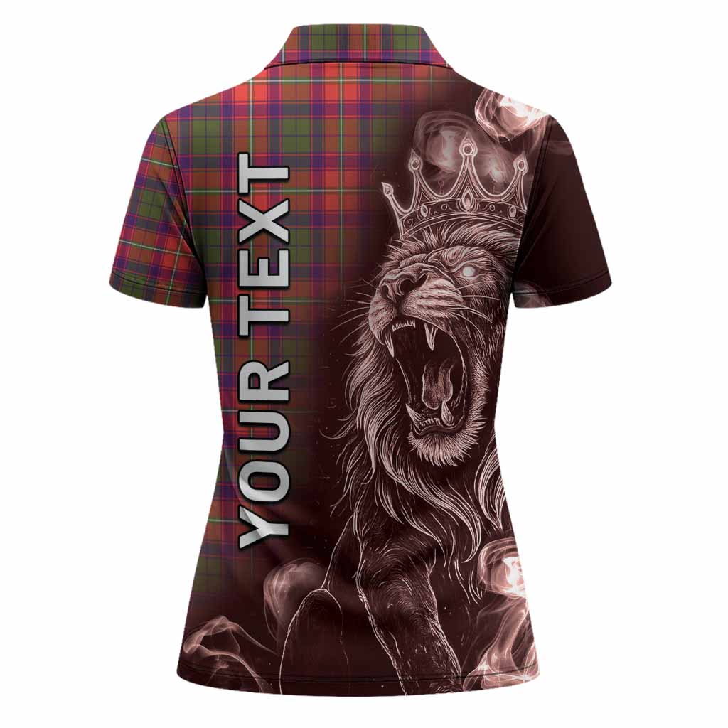 Riddell Tartan Women Polo Shirt Roaring Lion Heritage