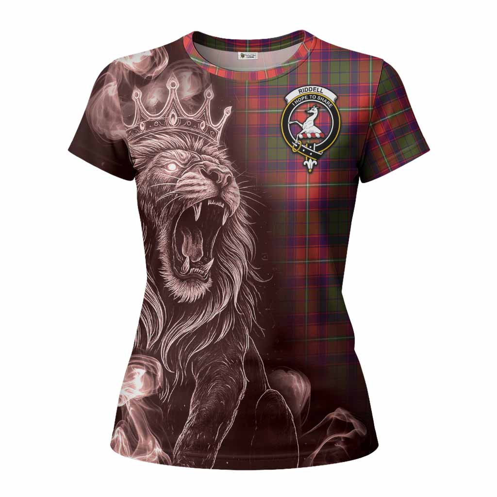 Riddell Tartan Women T shirt Roaring Lion Heritage