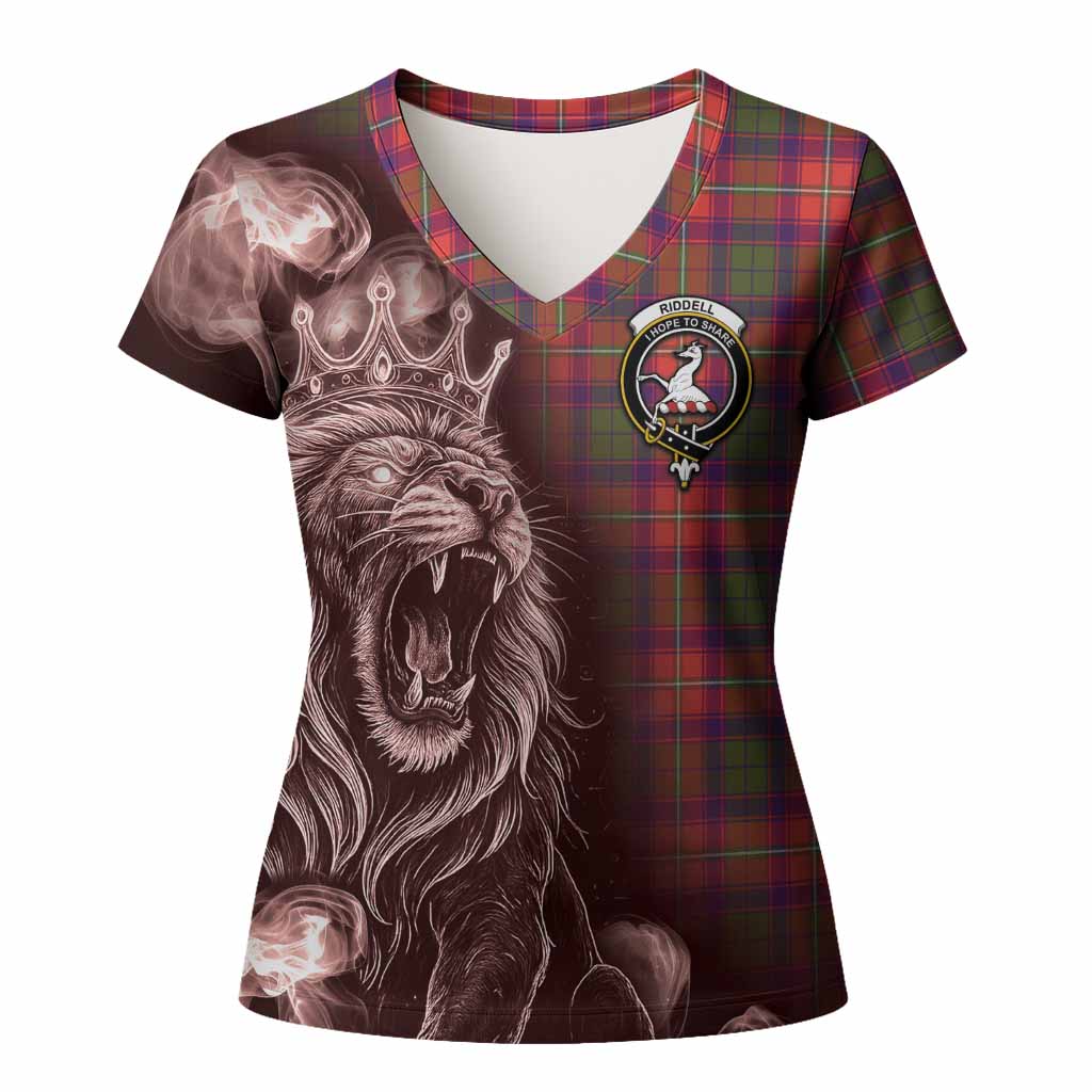 Riddell Tartan Women T shirt Roaring Lion Heritage