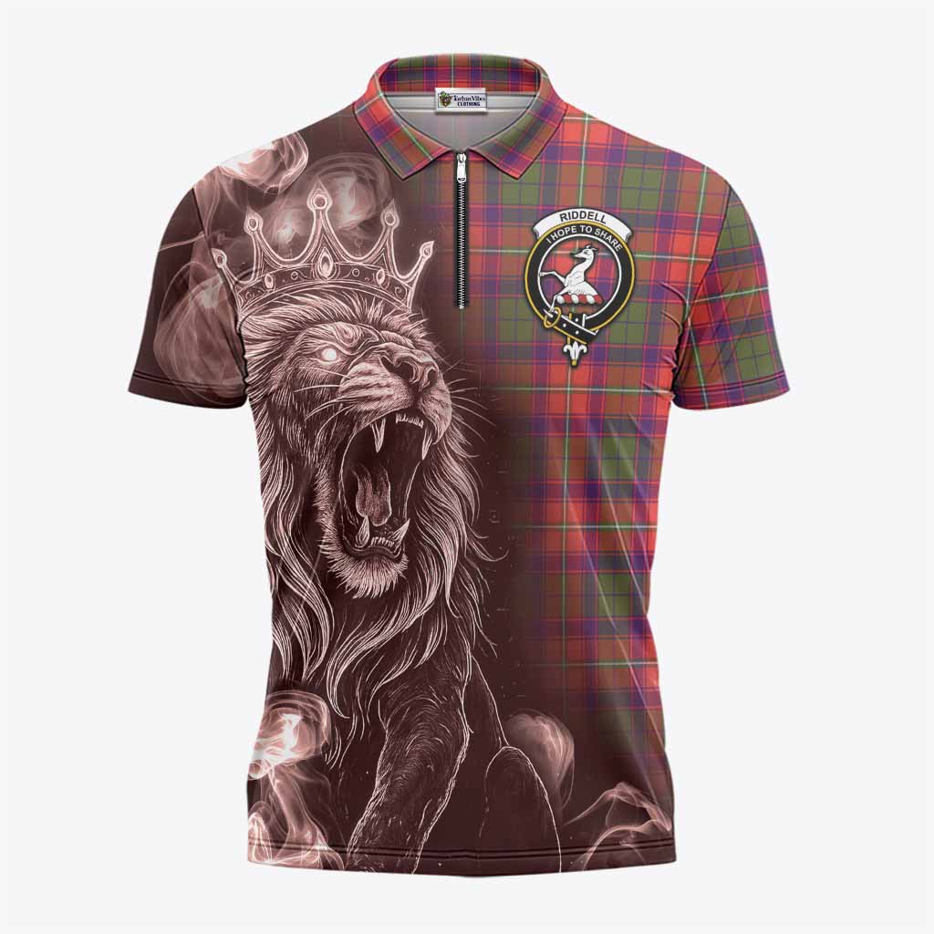 Riddell Tartan Zipper Polo Shirt Roaring Lion Heritage