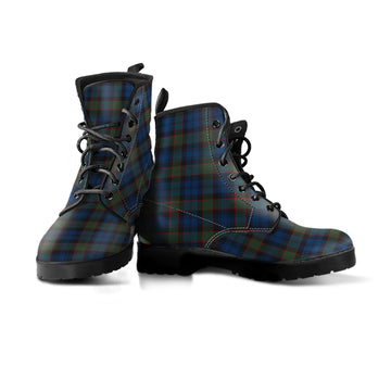Riddoch Tartan Leather Boots Men' Boots - Tartan Vibes Clothing