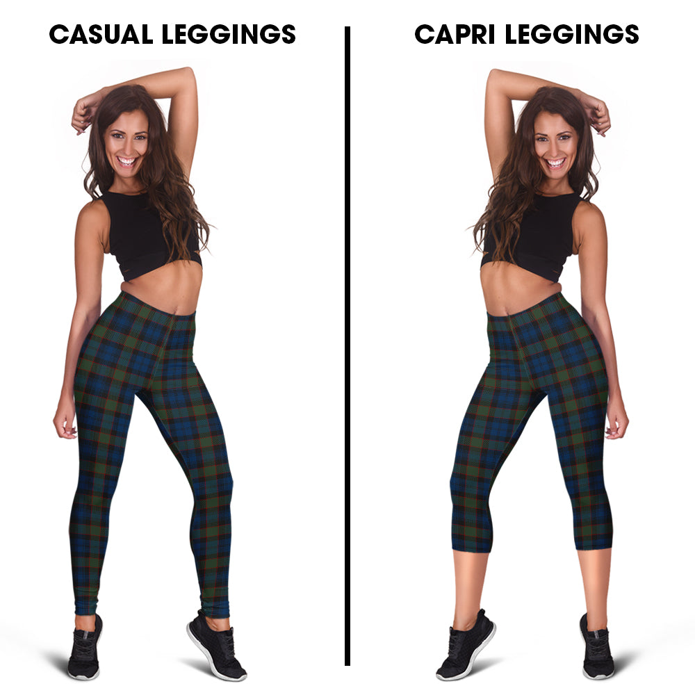 Riddoch Tartan Womens Leggings Capri Leggings - Tartan Vibes Clothing