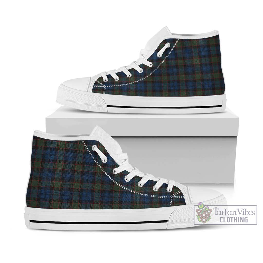 Riddoch Tartan High Top Shoes Kid High Top - White Sole - Tartan Vibes Clothing