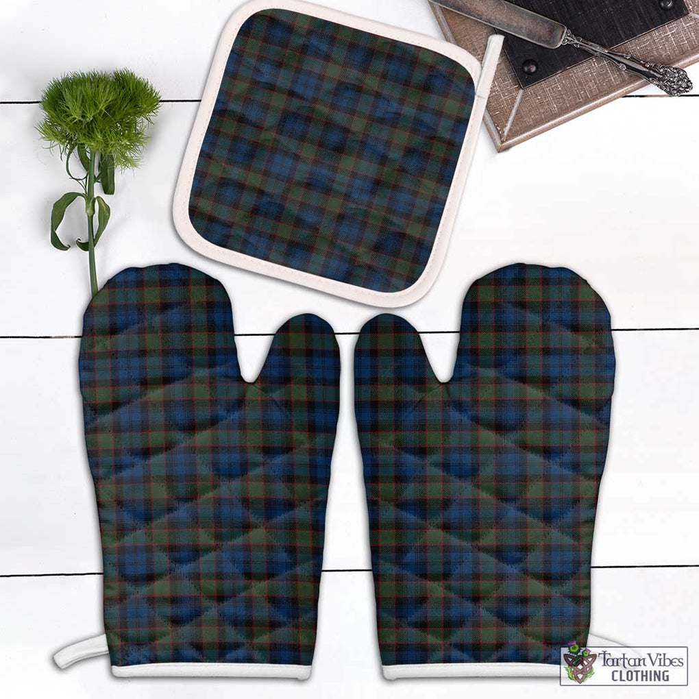 Riddoch Tartan Combo Oven Mitt & Pot-Holder Combo 2 Oven Mitt & 1 Pot-Holder Black - Tartan Vibes Clothing
