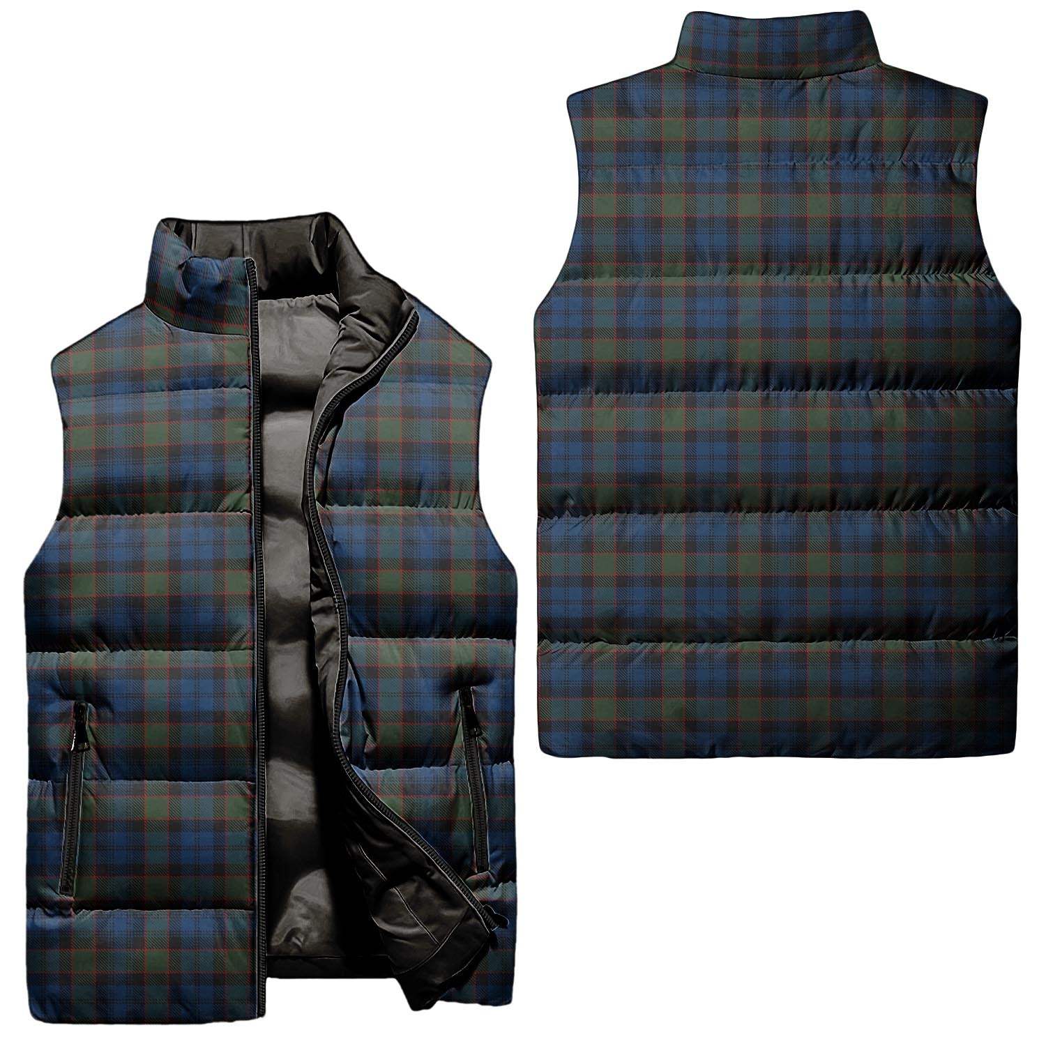 Riddoch Tartan Sleeveless Puffer Jacket Unisex - Tartan Vibes Clothing