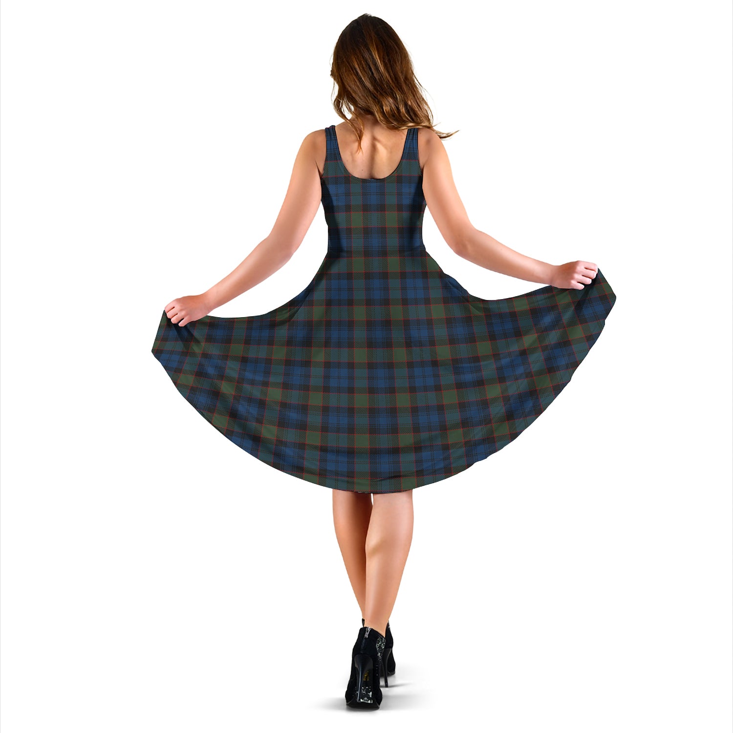Riddoch Tartan Sleeveless Midi Womens Dress - Tartan Vibes Clothing