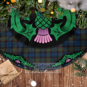 Riddoch Tartan Christmas Tree Skirt Scottish Thistle Style - Tartan Vibes Clothing