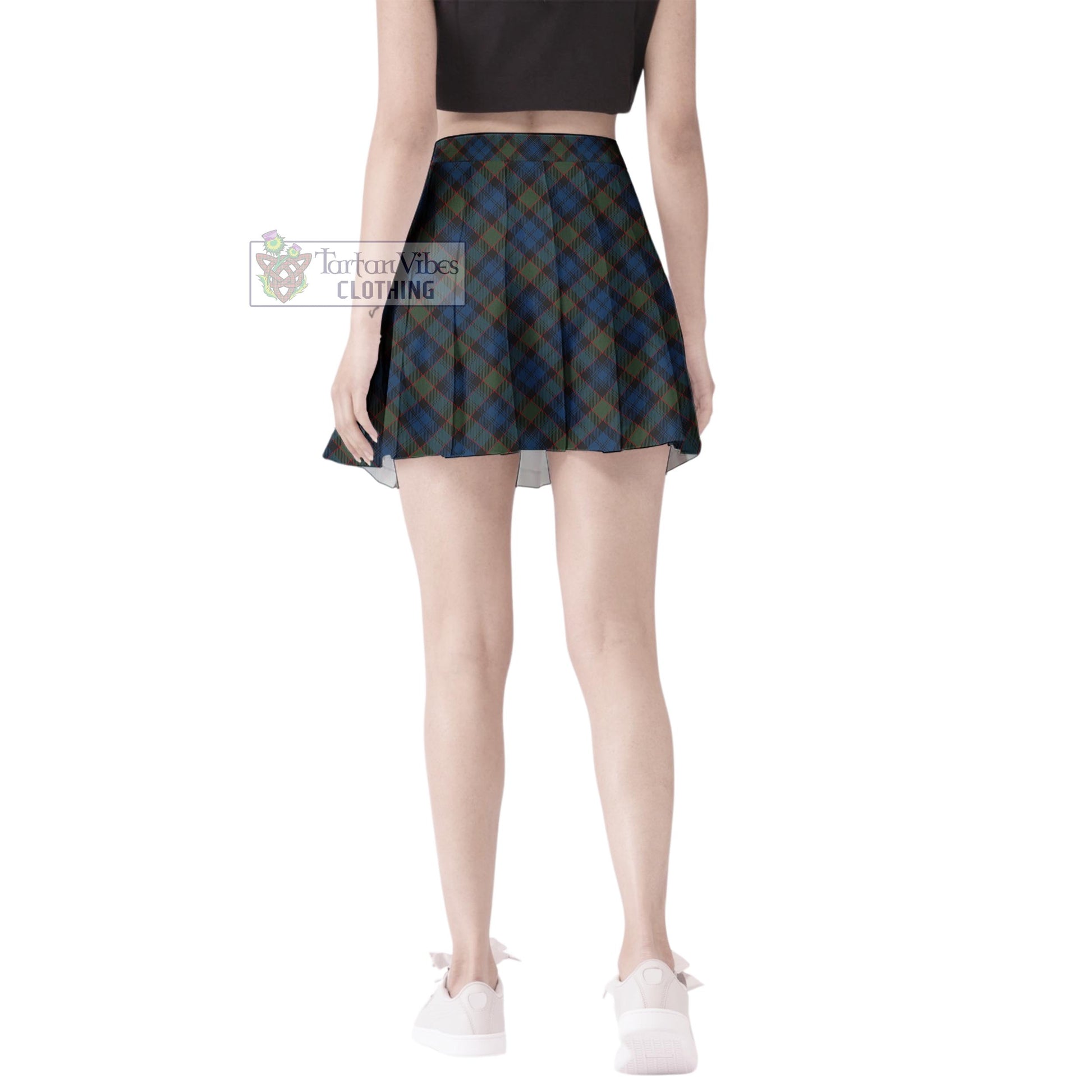 Riddoch Tartan Women's Plated Mini Skirt Cross Style - Tartan Vibes Clothing